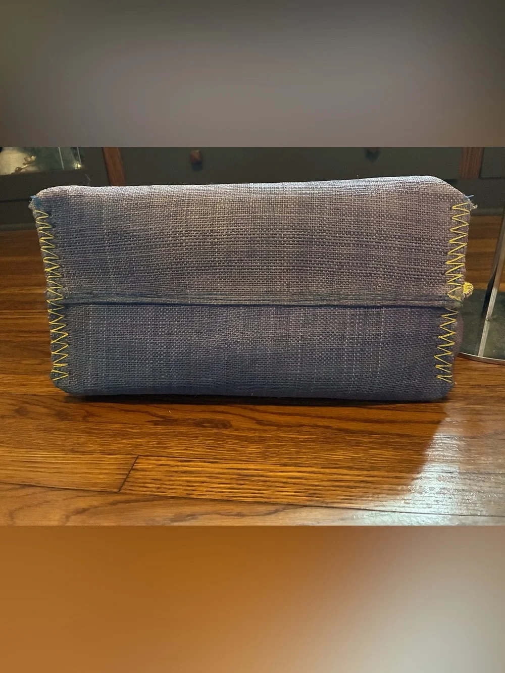 Lilly Pulitzer for Target Straw Lavender Tote with Brown Handles